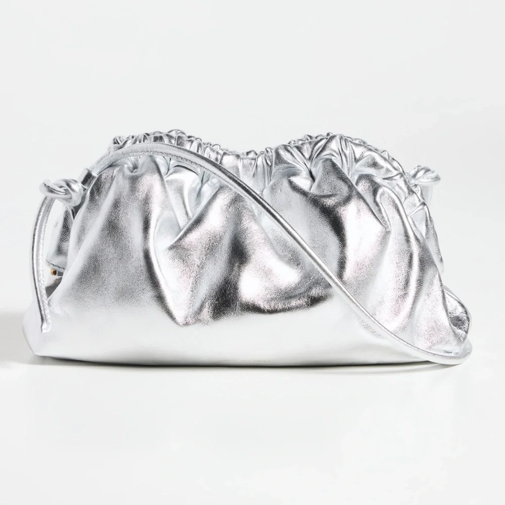 Mansur Gavriel Mini Cloud Clutch - Silver - Picture 2 of 11